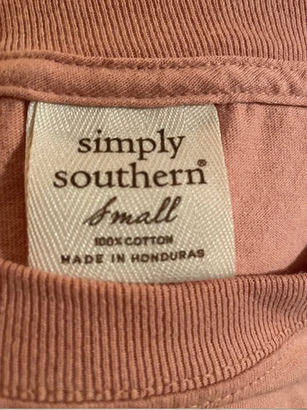 SIMPLY SOUTHERN Women’s Small Long Sleeve T-Shirt Thankful Pumpkin Fall Peach - Picture 8 of 9